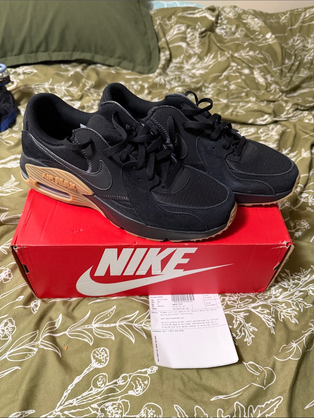 Nike Men’s Air Max Black with Tan Accents Sneakers